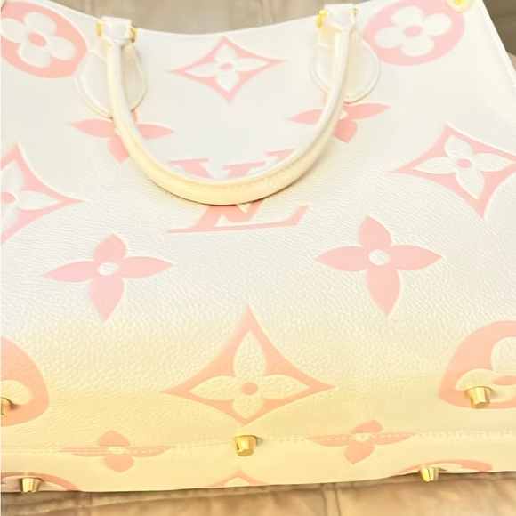 Designer Inspired Embossed Leather Tote Bag - Picture 5 of 5